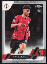Matthis Abline, Kartička, Topps Chrome UEFA Club Competitions 2022-2023, BASE