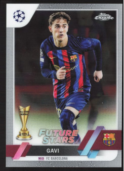 Gavi, Kartička, Topps Chrome UEFA Club Competitions 2022-2023, BASE