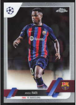 Ansu Fati, Kartička, Topps Chrome UEFA Club Competitions 2022-2023, BASE