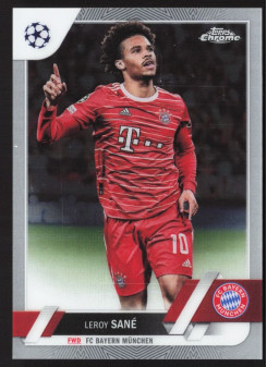 Leroy Sane, Kartička, Topps Chrome UEFA Club Competitions 2022-2023, BASE