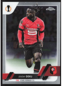 Jeremy Doku, Kartička, Topps Chrome UEFA Club Competitions 2022-2023, BASE