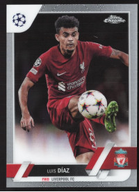 Luis Diaz, Kartička, Topps Chrome UEFA Club Competitions 2022-2023, BASE