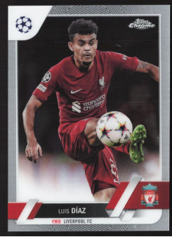 Luis Diaz, Kartička, Topps Chrome UEFA Club Competitions 2022-2023, BASE