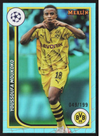 Youssoufa Moukoko, Kartička, Topps Merlin Chrome UEFA Club Competitions 2023-24, LIMIT