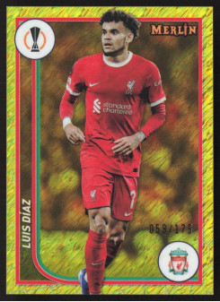 Luis Diaz, Card, Topps Merlin Chrome UEFA Club Competitions 2023-24, LIMIT