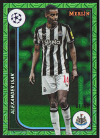 Alexander Isak, Kartička, Topps Merlin Chrome UEFA Club Competitions 2023-24, LIMIT