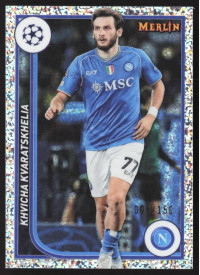 Khvicha Kvaratskhelia, Kartička, Topps Merlin Chrome UEFA Club Competitions 2023-24, LIMIT