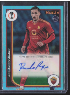 Riccardo Pagano, Card, Topps Merlin Chrome UEFA Club Competitions 2023-24, AUTOGRAPH