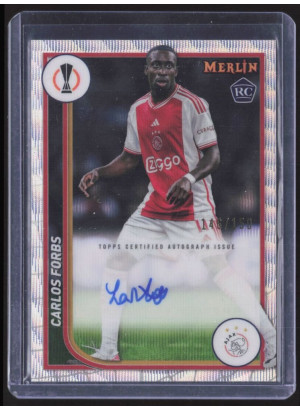 Carlos Forbs, Card, Topps Merlin Chrome UEFA Club Competitions 2023-24, AUTOGRAPH