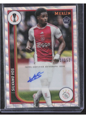 Silvano Vos, Card, Topps Merlin Chrome UEFA Club Competitions 2023-24, AUTOGRAPH