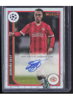 Sergino Dest, Card, Topps Merlin Chrome UEFA Club Competitions 2023-24, AUTOGRAPH