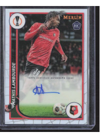 Mathis Lambourde, Kartička, Topps Merlin Chrome UEFA Club Competitions 2023-24, AUTOGRAPH