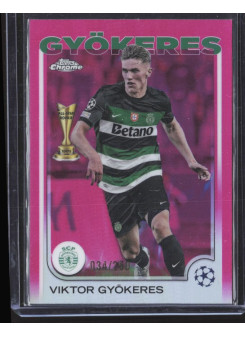 Viktor Gyökeres, Kartička, Topps Chrome UEFA Club Competitions 2024-2025, LIMIT