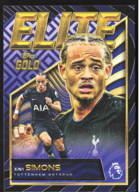 Xavi Simons, Kartička, 2025-26 Topps Gold Premier League, BASE