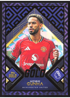 Matheus Cunha, Card, 2025-26 Topps Gold Premier League, BASE
