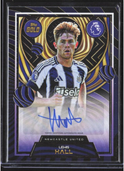 Lewis Hall, Kartička, 2025-26 Topps Gold Premier League, AUTOGRAPH