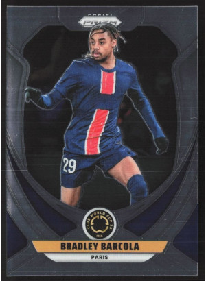 Bradley Barcola, Card, 2025 Panini Prizm FIFA Club World Cup Soccer, BASE