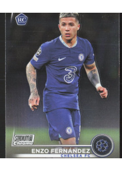 Enzo Fernández, Kartička, 2022-23 Topps Stadium Club Chrome UEFA Club Competitions, BASE