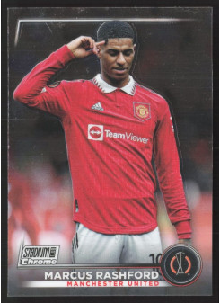 Marcus Rashford, Kartička, 2022-23 Topps Stadium Club Chrome UEFA Club Competitions, BASE