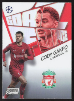 Cody Gakpo, Kartička, 2022-23 Topps Stadium Club Chrome UEFA Club Competitions, INSERT