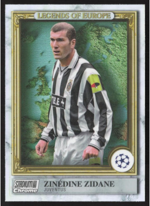 Zinedine Zidane, Card, 2022-23 Topps Stadium Club Chrome UEFA Club Competitions, INSERT