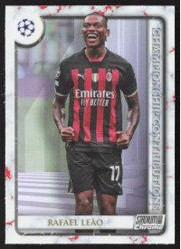 Rafael Leão, Kartička, 2022-23 Topps Stadium Club Chrome UEFA Club Competitions, INSERT