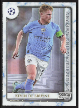 Kevin De Bruyne, Card, 2022-23 Topps Stadium Club Chrome UEFA Club Competitions, INSERT