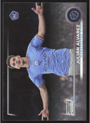 Julián Álvarez, Card, 2022-23 Topps Stadium Club Chrome UEFA Club Competitions, BASE