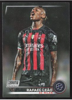 Rafael Leão, Kartička, 2022-23 Topps Stadium Club Chrome UEFA Club Competitions, BASE