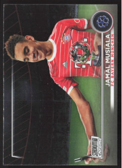 Jamal Musiala, Kartička, 2022-23 Topps Stadium Club Chrome UEFA Club Competitions, BASE