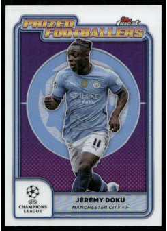 Jérémy Doku, Kartička, Topps Finest UEFA Club Competitions 2024-2025