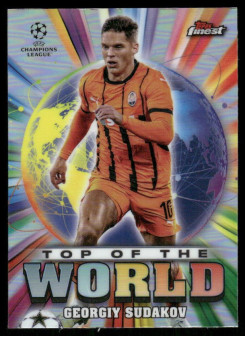 Georgiy Sudakov, Kartička, Topps Finest UEFA Club Competitions 2024-2025