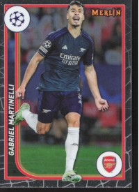 Gabriel Martinelli, Kartička, Topps Merlin Chrome UEFA Club Competitions 2023-24, BASE Gabriel Martinelli, Kartička, Topps Merlin Chrome UEFA Club Competitions 2023-24, BASE