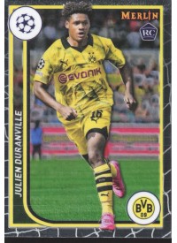 Julien Duranville, Kartička, Topps Merlin Chrome UEFA Club Competitions 2023-24, BASE Julien Duranville, Kartička, Topps Merlin Chrome UEFA Club Competitions 2023-24, BASE