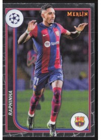 Raphinha, Kartička, Topps Merlin Chrome UEFA Club Competitions 2023-24, BASE Raphinha, Kartička, Topps Merlin Chrome UEFA Club Competitions 2023-24, BASE