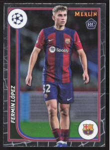 Fermin Lopez, Kartička, Topps Merlin Chrome UEFA Club Competitions 2023-24, BASE