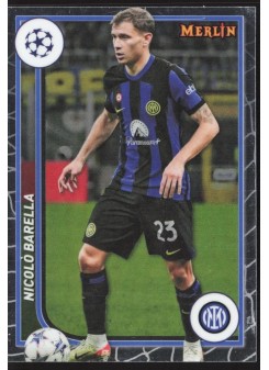 Nicolo Barella, Kartička, Topps Merlin Chrome UEFA Club Competitions 2023-24, BASE Nicolo Barella, Kartička, Topps Merlin Chrome UEFA Club Competitions 2023-24, BASE