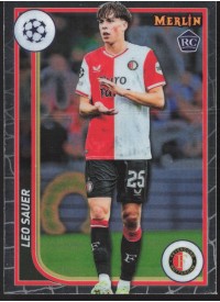 Leo Sauer, Kartička, Topps Merlin Chrome UEFA Club Competitions 2023-24, BASE Leo Sauer, Kartička, Topps Merlin Chrome UEFA Club Competitions 2023-24, BASE