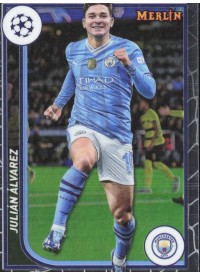 Julian Alvarez, Kartička, Topps Merlin Chrome UEFA Club Competitions 2023-24, BASE