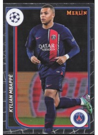 Kylian Mbappe, Kartička, Topps Merlin Chrome UEFA Club Competitions 2023-24, BASE