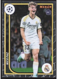 Nico Paz, Kartička, Topps Merlin Chrome UEFA Club Competitions 2023-24, BASE