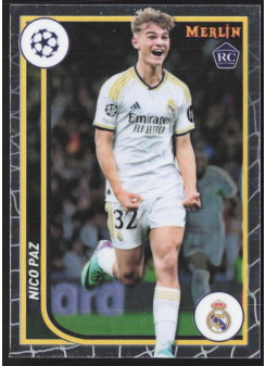 Nico Paz, Kartička, Topps Merlin Chrome UEFA Club Competitions 2023-24, BASE