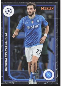 Khvicha Kvaratskhelia, Kartička, Topps Merlin Chrome UEFA Club Competitions 2023-24, BASE