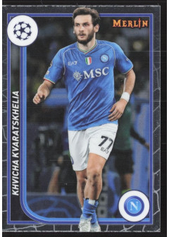 Khvicha Kvaratskhelia, Kartička, Topps Merlin Chrome UEFA Club Competitions 2023-24, BASE