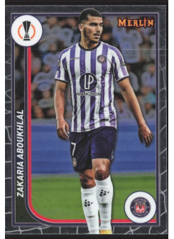 Zakaria Aboukhlal, Kartička, Topps Merlin Chrome UEFA Club Competitions 2023-24, BASE