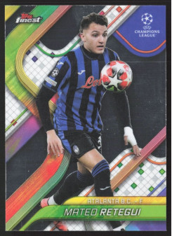 Mateo Retegui, Kartička, Topps Finest UEFA Club Competitions 2024-2025, BASE