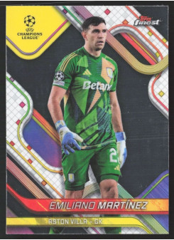Emiliano Martínez, Kartička, Topps Finest UEFA Club Competitions 2024-2025, BASE