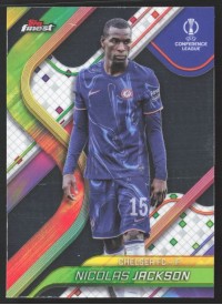 Nicolas Jackson, Kartička, Topps Finest UEFA Club Competitions 2024-2025, BASE Nicolas Jackson, Kartička, Topps Finest UEFA Club Competitions 2024-2025, BASE