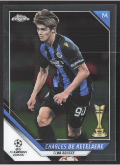 Charles De Ketelaere, Kartička, 2021-22 Topps Chrome UEFA Champions League, BASE