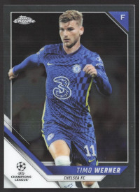 Timo Werner, Kartička, 2021-22 Topps Chrome UEFA Champions League, BASE